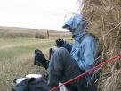 Kyle Pickering and Bobby McDowell walking across Canada